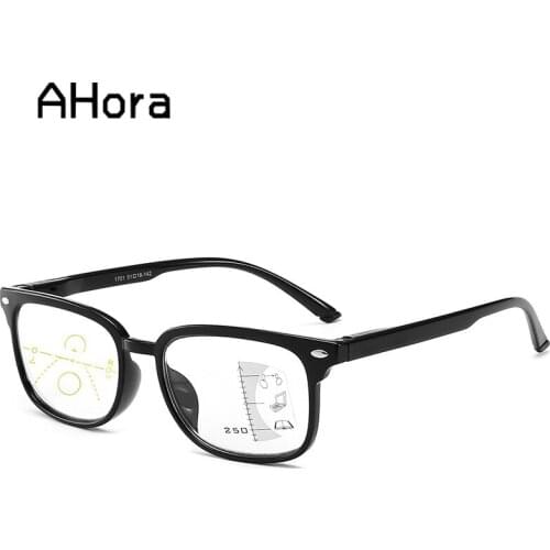 Ahora Reading Glasses Men Women Anti Blue Light Eyewear Glasses Smart Zoom Titanium Progressive Multifocal Presbyopia Eyeglasses