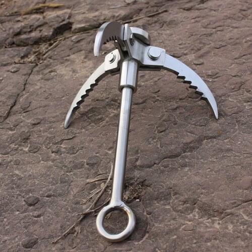 Hiking Survival Folding Grappling Hook Grappling Folding Climbing Fishing Tail