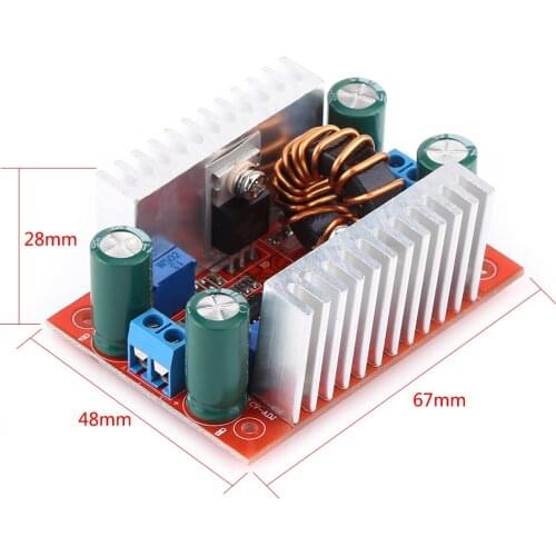 DC 400W 15A Step-Up Boost Converter Constant Current Power Supply LED Driver 8.5-50V To 10-60V Voltage Charger Step Up Module