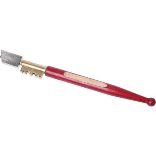 Professional Diamond Antislip Wood Handle Oil Feed Glass Cutter Cutting Tools