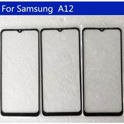 10Pcs\Lot For Samsung Galaxy A12 Touch Screen Front Glass Panel LCD Outer Display Lens A125F A125M A125N Front Glass Replacement