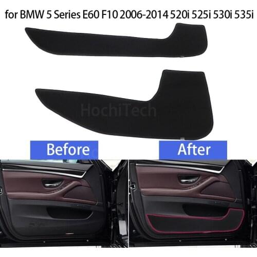 Door Inside Guard Protective Mat Side Edge Cover Accessories Car Door Anti Kick Pad Sticker for BMW 5 Series E60 F10 2006-2014