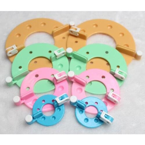 1 Set 4 Sizes Pom Pom Maker Fluff Ball Weaver Needle Knitting Tool Yarn Winding Kit Plush Ball Making Tool