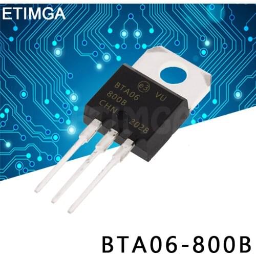 10PCS/LOT BTA06-800B BTA06-800C TO-220 Transistor 8A 600V BTA06800B BTA06800C BTA06800