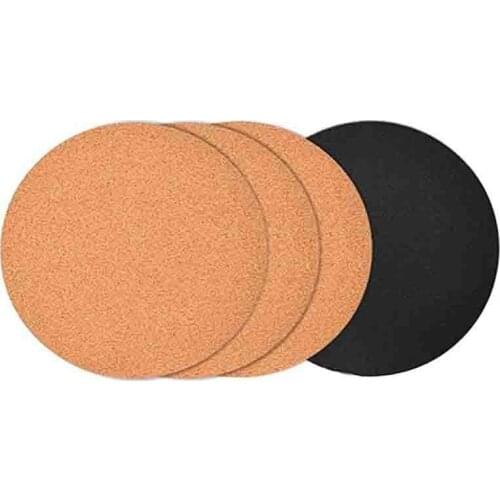 4Pcs 12 Inch Cork Coaster, Round Cork Stopper And Plastic Flower Pot For Gardening, For DIY Craft Supplies-ABUX