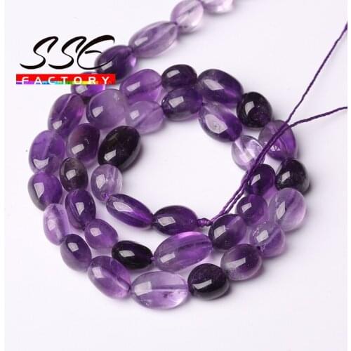 8-10mm Irregular Purple Amethysts Crystal Beads Natural Loose Beads For Jewelry Making DIY Ear Studs Bracelet Accessories 15