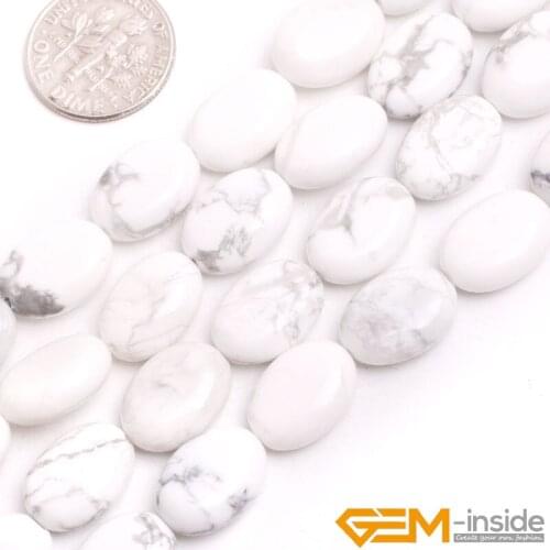 10X14MM oval shape howlite stone beads natural stone beads DIY loose beads for jewelry making strand 15 inches wholesale