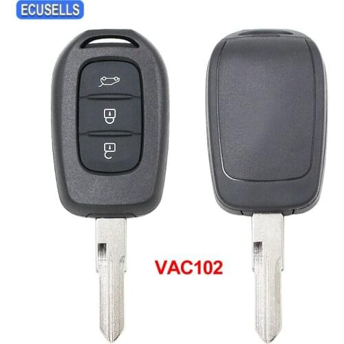 3 Button Remote Car Key Shell Case for Renault Duster Twingo 3 Dokker Trafic Clio 4 Sandereo Master 3 Logan VAC102 Blade