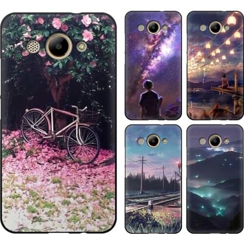 Case For Huawei Y3 2017, Mobile Phone Shell, TPU Material Painted Beautiful Cartoon Color Painting Case.46 Colors
