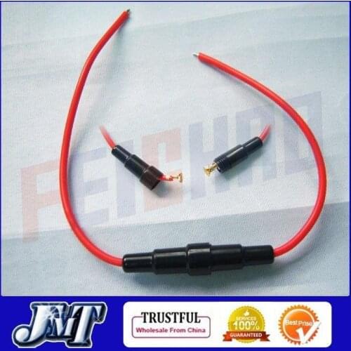 Wholesale F01896 5x20mm 20AWG AGC Fuse Holder In-line Screw type with Wire Cable