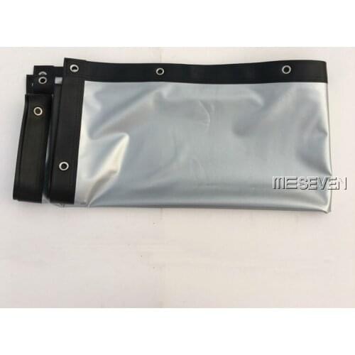 100inches 4:3 Foldable Metal Silver Front Projection Screen for 3D Smart DLP Home Theater Projectors Outdoor Movies with Eyelets