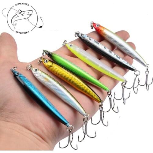 Artificial Sinking ABS Plastic Hard Bait Bionic Bait 3D Eyes 7Colors 7cm/10g Wobbler 6# With Strengthen Hook Sea Fishing Lures