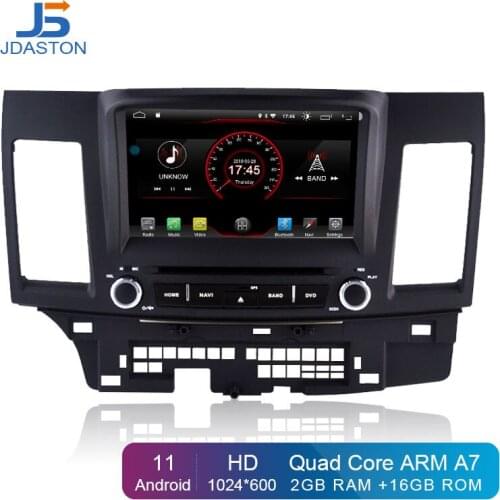 JDASTON Android 10.0 Car DVD Player For Mitsubishi Lancer EX EVO Lancer 10 Multimedia GPS Navigation 2 Din Car Radio IPS Stereo