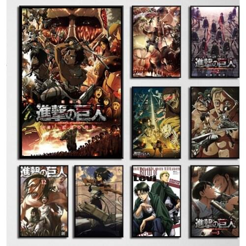 Attack on Titan Canvas Paintings Japanese Anime Posters and Prints Modern Creative Wall Art Pictures for Bedroom Bar Home Decor