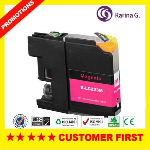 4XCompatible Color inkjet Cartridge Magenta ONLY For Brother LC-223 223M For MFC-J5625DW J4420DW EU Market
