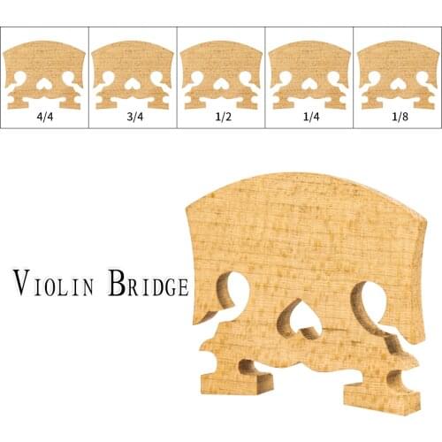NAOMI 1PC Vintage Baroque Style Maple Bridge Available For 4/4 3/4 1/2 1/4 1/8 Size Violin Bridge