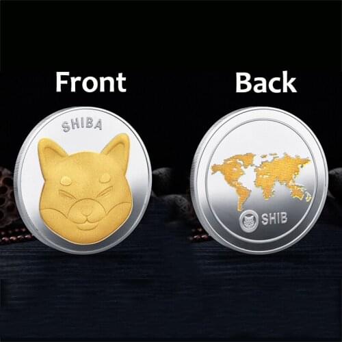 Cool New Dogecoin Shiba Inu Coin (SHIB) Crypto Metal Gold Plated Physical Shib Doge Souvenir Commemorative Coins
