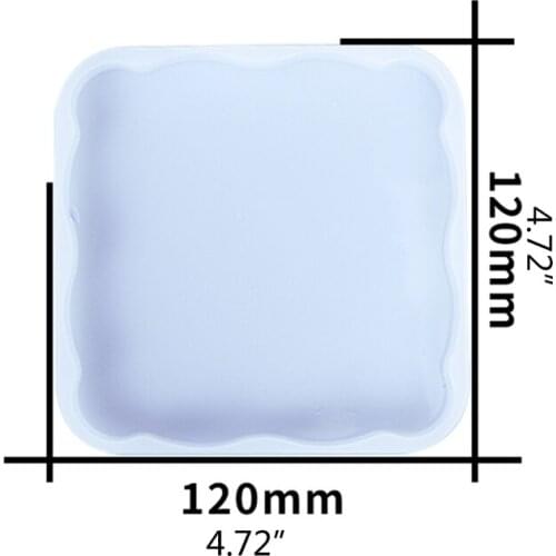 N0HE Square Rhombus Coaster Epoxy Resin Mold Cup Pad Mat Silicone Mould DIY Crafts Home Decorations Casting