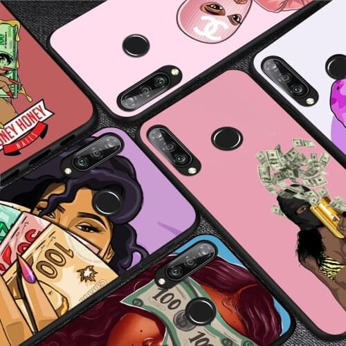 Afro Girls Black Women Art For Huawei Y9S Y6S Y8S Y9A Y7A Y8P Y7P Y5P Y6P Y7 Y6 Y5 Pro Prime 2020 2019 2018 Soft Phone Case