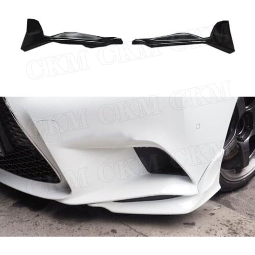 Carbon Fiber Front Bumper Splitters for Lexus IS250 300 IS F Sport Sedan 4 Door T Style 2014-2016