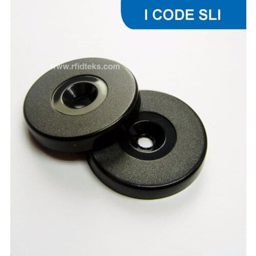 RT30 Dia 30mm Patrol RFID Token Tracking Management Tags NFC Disc Tag 18000-3 13.56MHz ISO15693 13.56MHz with I CODE SLI Chip