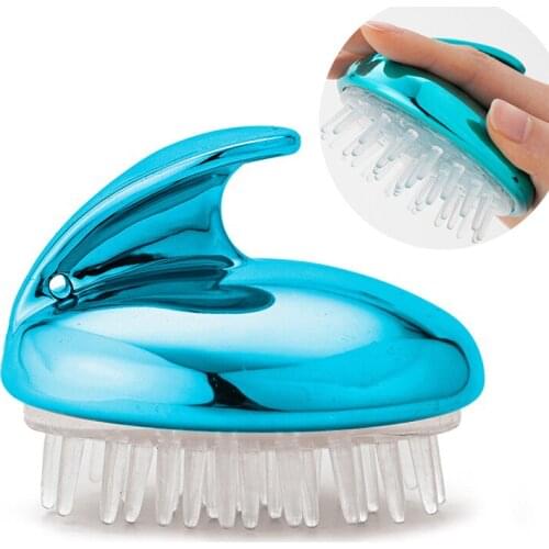 Silicone Scalp Massage Brushes Silicone Teeth Anti-hair Loss Hair Comb Head Massage Brush Bath Brush Body Bath Brush Shower Prop