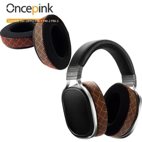 Oncepink Replacement EarPads Headband For OPPO PM-3 PM-2 PM-1 Headphone Temperature Color Change Ear Cushion