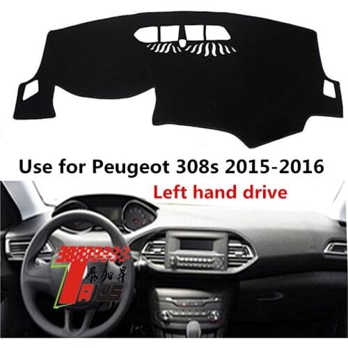 TAIJS Factory 3 Colors Car Dashboard Cover Slmple Mat Fit for Peugeot 308s 2015-2016 Left Hand Drive