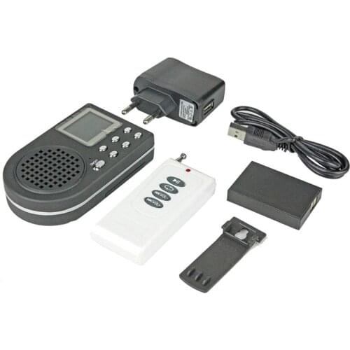 ELOS-Outdoor Hunting Decoy Bird Caller MP3 Player Birds Loudspeak LCD Sn Remote Control with EU Plug