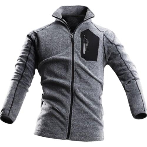 Outdoor velvet men and women rocker velvet autumn and winter breathable windproof cardigan jacket storm coat to keep warm inne