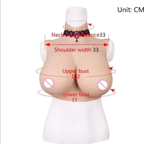 Top quality Transsexuals fake breasts Realistic breast COS falsies Realistic Silicone Breast Forms Artificial Boobs F Cup