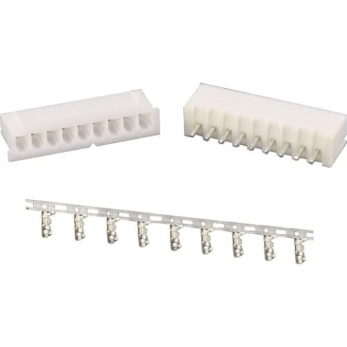 XH2.54-9P 9Pin Straight needle spacing 2.54mm connectors Male and Female Plug + terminals