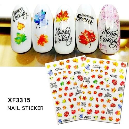 1Pcs Butterfly Nail Sticker Tattoo Manicure Various Styles Decals And Stickers Sliders For Nail Art XF3315-3330