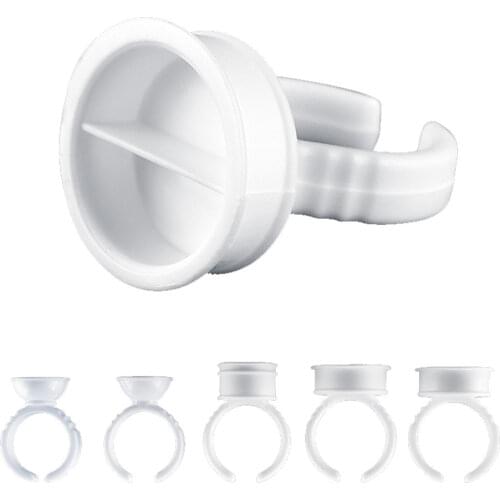 1000Pcs Disposable Permanent Makeup Ring No Divider Tattoo Ink Pigment Holder Cup Size S/M/L Ring Finger Tattoo Ink Cup