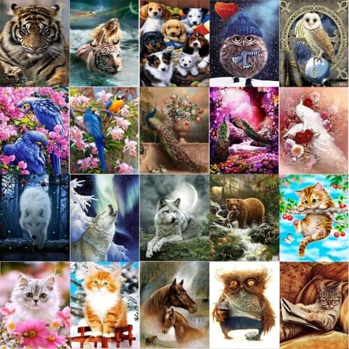 5D DIY diamante pintura círculo completo personaje Animal mosaico punto de cruz mosaico decoración de la pared del hogar