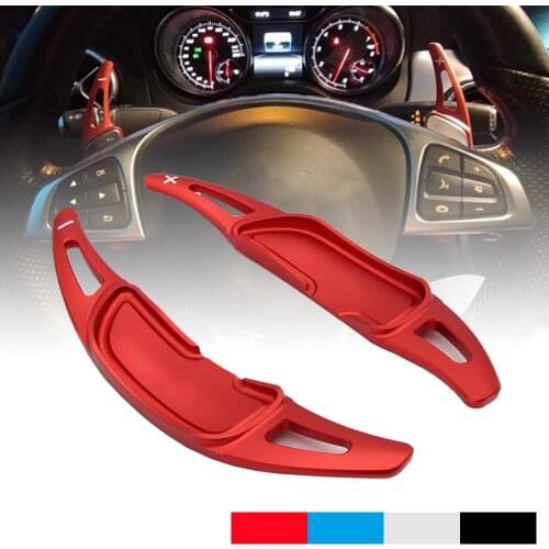 For Mercedes Benz AMG GLA45 SL63 A45 C63 E63 S65 CLS6 W176 W213 W222 Aluminum Car Steering Wheel Shift Paddle Shifter DSG