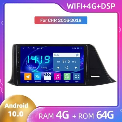 Android 10 for Toyota CHR 2016 2017 2018 Large Screen GPS Navigator All Netcom Navigation Autoradio Car Multimedia MP5 Player