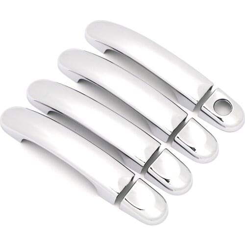 For Volkswagen VW Transporter T5 Multivan V 2003-2015 Chrome Exterior Side Door Handle Cover Moulding Trim Frame Bezel 2012 2013