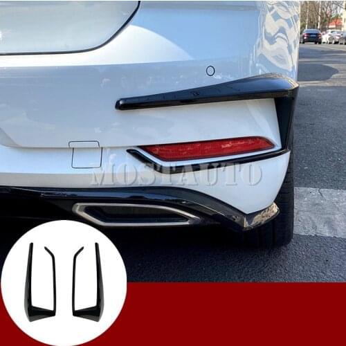 For VW Golf 7 GTI R GTD MK7 ABS plastic Black Rear Bumper Spoiler Fog Light Cover Trim 2017-2019 2pcs