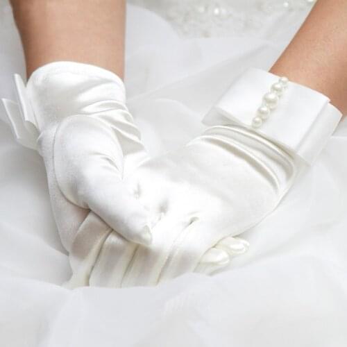 Doubleround Bridal Short Gloves