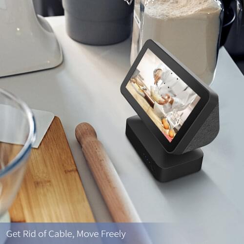 GGMM ES5 Battery Base For Amazon Echo Show 5 Smart Display With Alexa 10000mAh Power Bank Dock Staion Stand Accessories For Echo