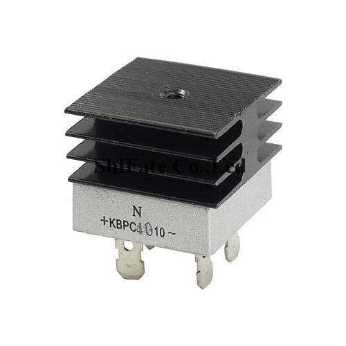 KBPC40-10 40A 1KV Single Phase Bridge Rectifier Half-Wave White w Heatsink