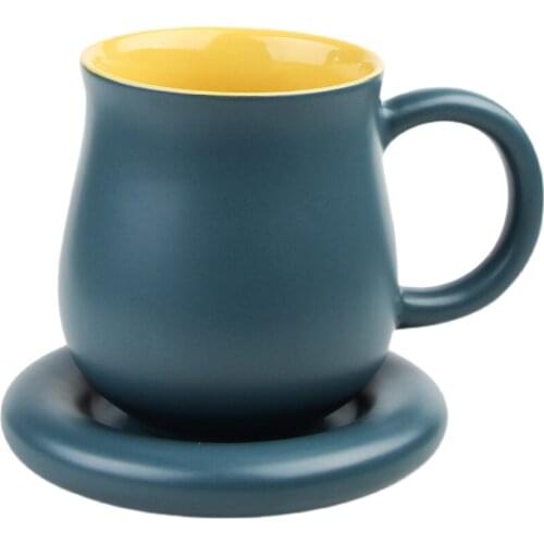 Water Cup Pot-bellied Cup Ceramic Mug Creative Coffee Cup With Lid Cup Milk Cup Breakfast Cup cute coffee mugs and cups gift