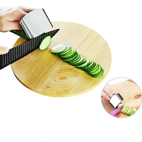 Stainless Steel Vegetable Cutter Finger Protector Safety Knife Slice Shield Cooking Tools Gadgets