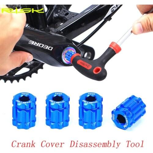 Risk Bicycle Crank Installation Tools Aluminum Alloy MTB Road Bike Crank Cover Ultralight Cycling Repair Tools For Shimano XT