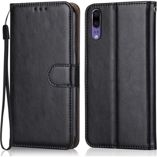 Folio Luxury Leather Case for On Huawei P20 EML-AL00 EML-TL00 5.8'' Wallet Case Phone Bag for On Huawei P20 Cover