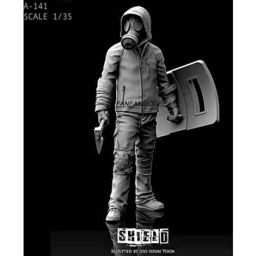 1/35 55MM Resin Figure Kits Marcher Resin Soldier self-assembled A-141