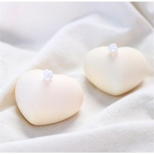 3D Heart Shaped Silicone Candle Mold Cake Baking Handmade Soap Aromatherapy Mold DIY Wedding Decoration Valentines Day Gift