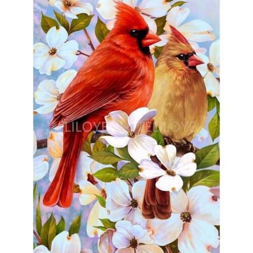 Diamond Embroidery Flowers and birds picture of Rhinestones Mosaic 5D DIY Diamond Painting Full square/Round Decor crafts FG1171