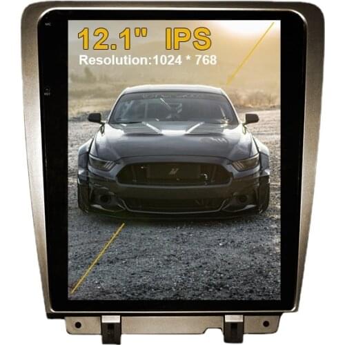 Tesla Style Vertical Auto Radio Android 9.0 Car GPS Nagavition For Ford Mustang 2009-2015 Multimedia Player Head Unit